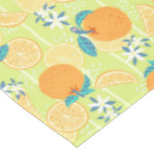 Oranje zomergroen tafelkleed (Gekanteld)