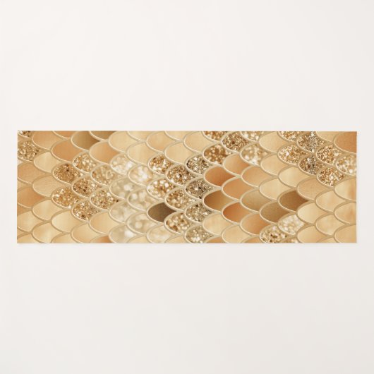 Oranje Zomerzeemeermin Schalen Glam #1 Yogamat (Voorkant (horizontaal))