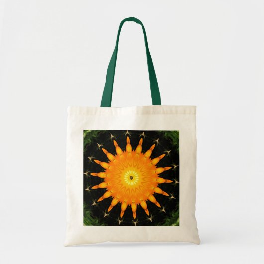 Oranje zon canvas tas (Voorkant)