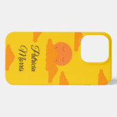 Oranje zon in Golden Sky: iPhone Hoesje (Achterkant horizontaal)