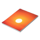 oranje zon notitieblok (Linkerzijde)