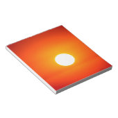 oranje zon notitieblok (Schuin)