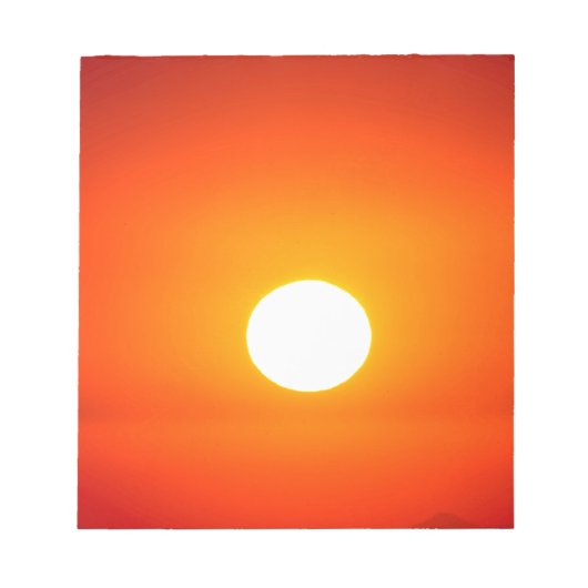 oranje zon notitieblok (Voorkant)