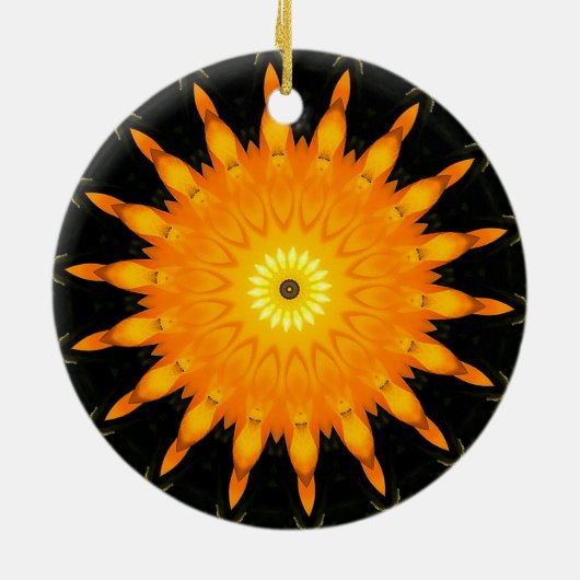 Oranje zon Ornament (Achterkant)
