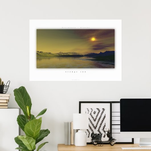 oranje zon poster (Thuiskantoor)