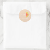 Oranje Zon Sticker (Tas)