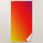 Oranje   Zonneachtige Gradiënt van de Kleur van he Strandlaken (Voorkant)