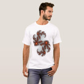 Oranje zonnebarst t-shirt (Voorkant volledig)