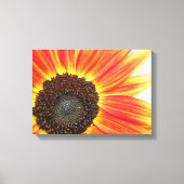Oranje Zonnebloem Canvas Afdruk (Voorkant)