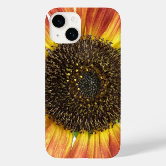 Oranje zonnebloem Case-Mate iPhone case (Achterkant)