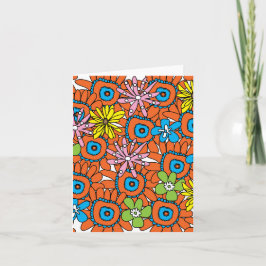 Oranje Zonnebloem door Cynthia Turner Designs Kaart