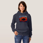 Oranje zonnebloem Hoodie Sweatshirt of T-shirt (Voorkant volledig)