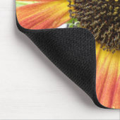 Oranje zonnebloem Mousepad Muismat (Hoek)