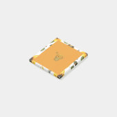 Oranje zonnebloem post-it® notes (Schuin)