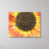 Oranje zonnebloemcanvas afdrukken (Voorkant)