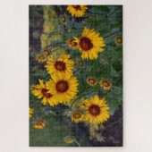 Oranje Zonnebloemen – Heldere zomerfoto Legpuzzel (Verticaal)