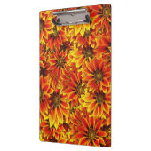 Oranje zonnebloemen klembord (Links)