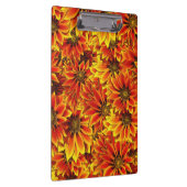 Oranje zonnebloemen klembord (Rechts)