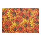 Oranje zonnebloemen kussensloop (Achterkant)