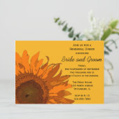 Oranje zonnebloempitoor kaart (Staand voorkant)