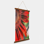 Oranje zonnebloempitten dicht hangend wandkleed (Gebogen)