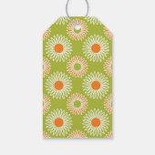 Oranje zonnebloempitten Label bruiloft Cadeaulabel (Achterkant)