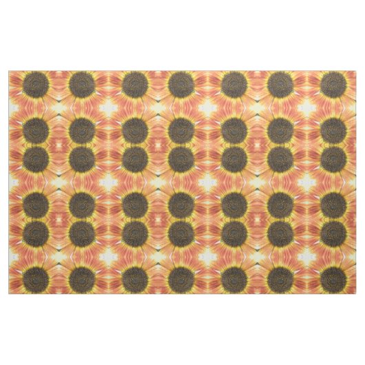 Oranje zonnebloempitten stof (Fat Quarter)
