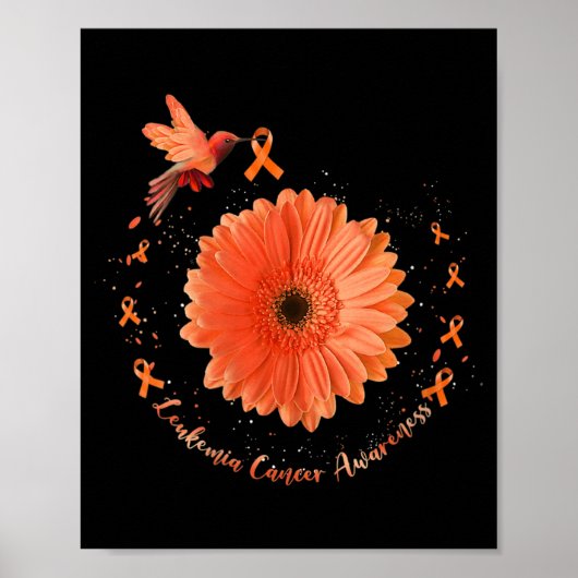 Oranje zonnebloempitten - Zonnebloem - Kankerziekt Poster (Voorkant)
