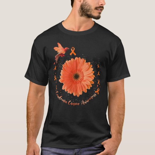 Oranje zonnebloempitten - Zonnebloem - Kankerziekt T-shirt (Voorkant)