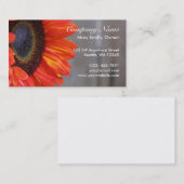 Oranje zonnebloempje Aangepast Visitekaartje (Voorkant / Achterkant)