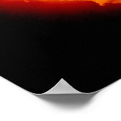 Oranje zonnebranden poster (Hoek)