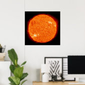Oranje zonnebranden poster (Thuiskantoor)