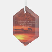 Oranje zonnepanelen Zonneschaatcher Glass Ornament (Voorkant links)