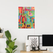 Oranje zonneschijn 18 x 24 Poster (Thuiskantoor)