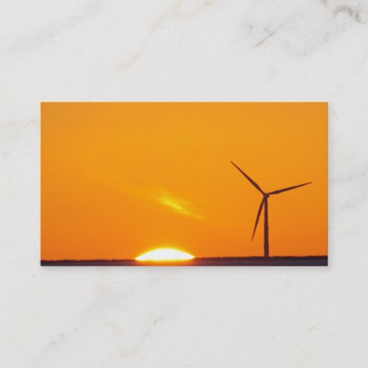 Oranje ZonneVisitekaartje Visitekaartje (Voorkant)