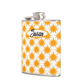 Oranje zonnige zonnesonne-energie heupfles (Links)