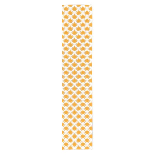 Oranje zonnige zonnesonne-energie korte tafelloper (Voorkant)