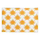 Oranje zonnige zonnesonne-energie kussensloop (Achterkant-Links)