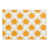 Oranje zonnige zonnesonne-energie kussensloop (Achterkant-Rechts)