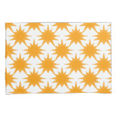 Oranje zonnige zonnesonne-energie kussensloop (Voorkant-Rechts)