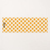 Oranje zonnige zonnesonne-energie yogamat (Voorkant (horizontaal))