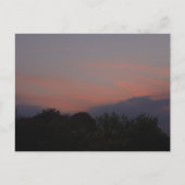 Oranje zonsondergang briefkaart (Voorkant)