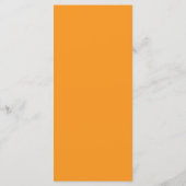 Oranje Zonsondergang Bruiloft Menu (Achterkant)