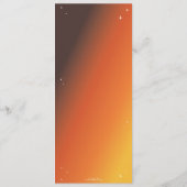 Oranje Zonsondergang Diamant Spinnenweb Plat 4 Laa Menu (Achterkant)