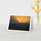 Oranje Zonsondergang in Valencia Spanje Kaart (Gele Bloem)