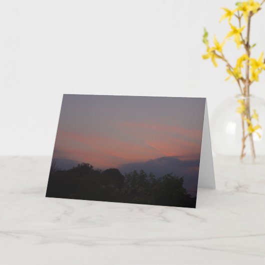 Oranje zonsondergang kaart (Gele Bloem)