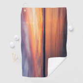 Oranje zonsondergang landschapsfoto met aangepaste golfhanddoek (Insitu)