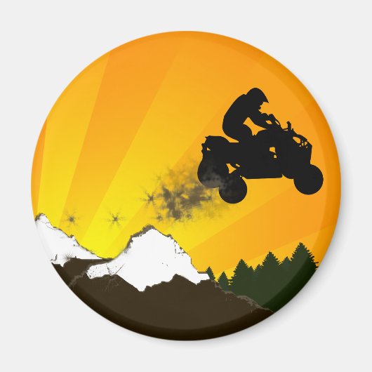 oranje zonsondergang. magneet (Voorkant)