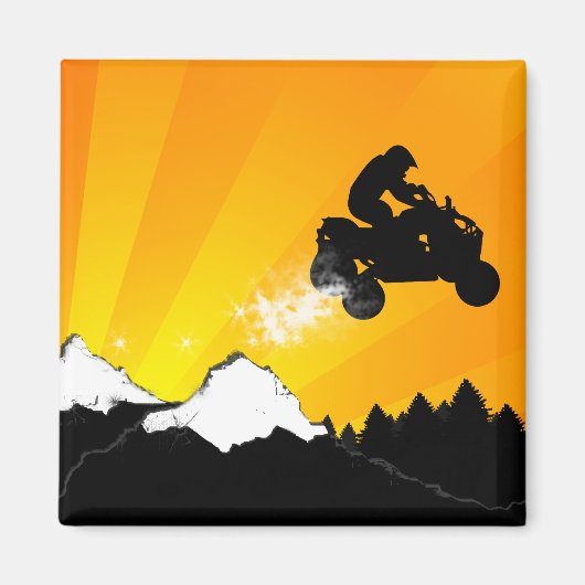 oranje zonsondergang. magneet (Voorkant)