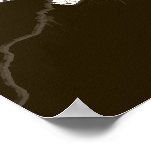 oranje zonsondergang. poster (Hoek)